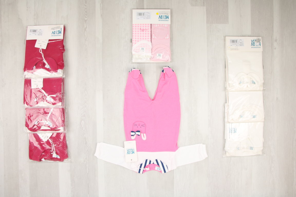 €4,00 al pezzo MELBY stock abbigliamento bambini 77 pezzi - P/E - RIF. 6250