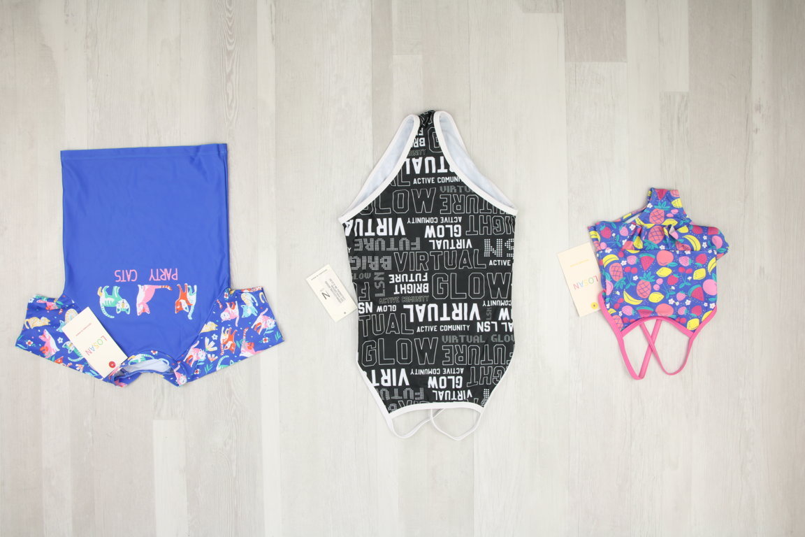 €1,70 al pezzo LOSAN stock costumi mare bambini 75 pezzi - P/E - RIF. 6261