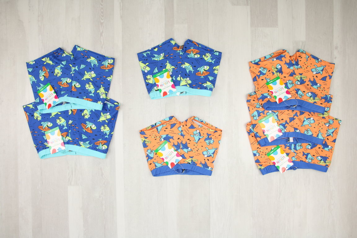 €1,70 al pezzo LOSAN stock costumi mare bambini 75 pezzi - P/E - RIF. 6261