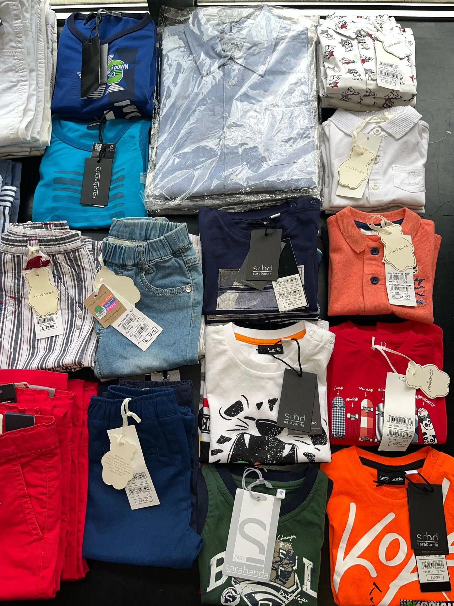 €3,00 l'unité SARABANDA stock vêtements enfants 139 pièces - SS - RIF. 6240P