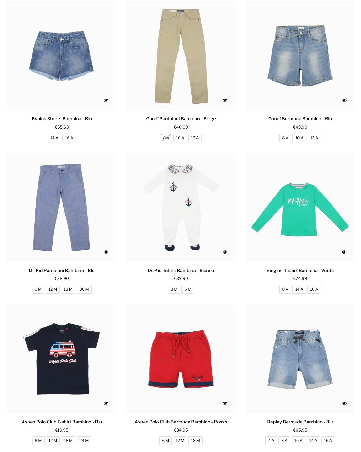 €8,50 al pezzo PINKO, GUESS, FUN & FUN, BIKKEMBERGS, ecc. stock abbigliamento bambini 202 pezzi - P/E - RIF. 6158S