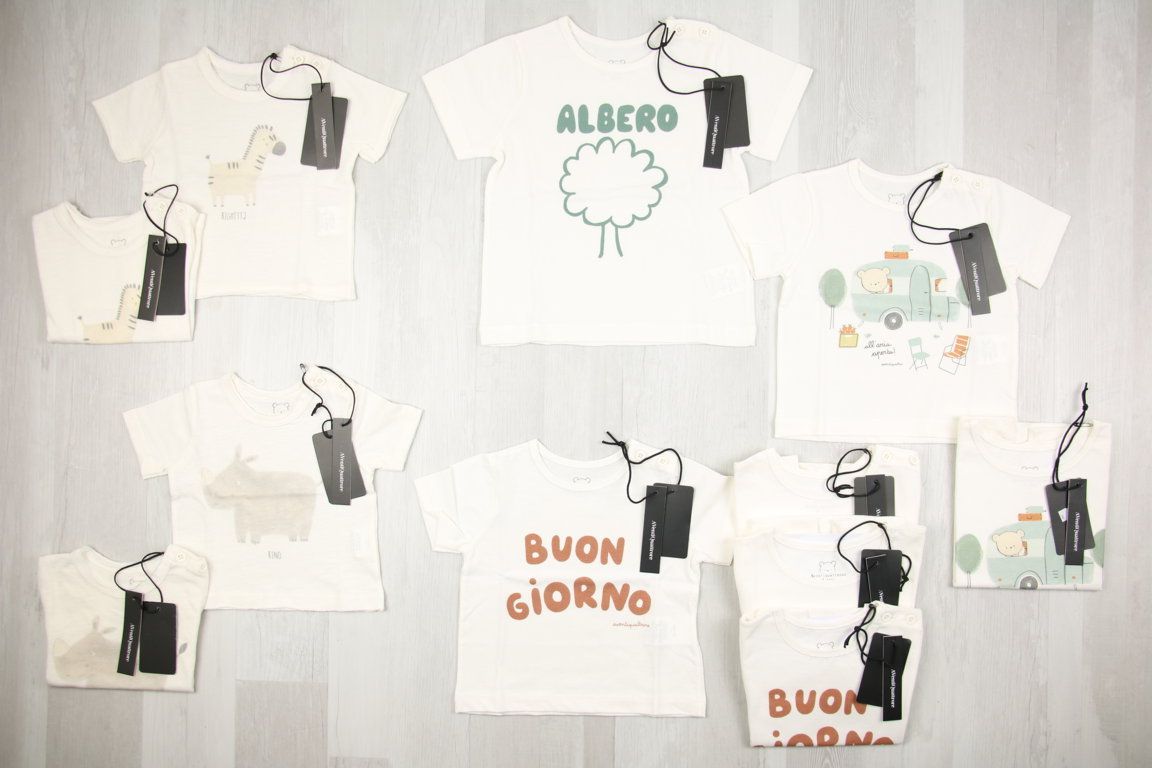 5,00 € la pièce Stock de vêtements enfant AENTIQUATTRORE 82 pièces - FW - SS - REF. 6191AF