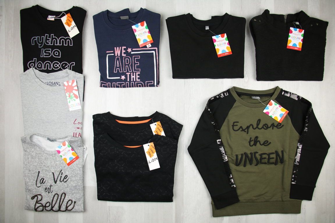 €4,59 al pezzo LOSAN stock abbigliamento bambina 401 pezzi - A/I - RIF. 6083AF