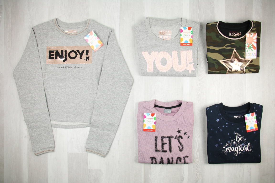 €4,59 al pezzo LOSAN stock abbigliamento bambina 401 pezzi - A/I - RIF. 6083AF