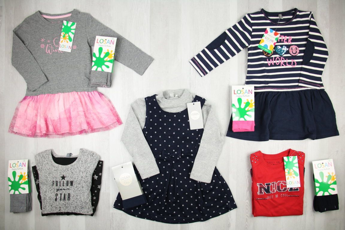 €4,59 al pezzo LOSAN stock abbigliamento bambina 401 pezzi - A/I - RIF. 6083AF