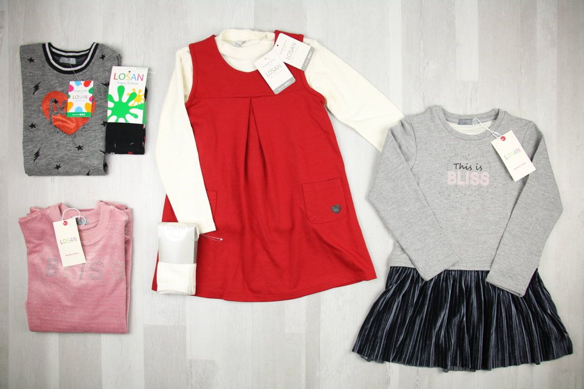 €4,59 al pezzo LOSAN stock abbigliamento bambina 401 pezzi - A/I - RIF. 6083AF