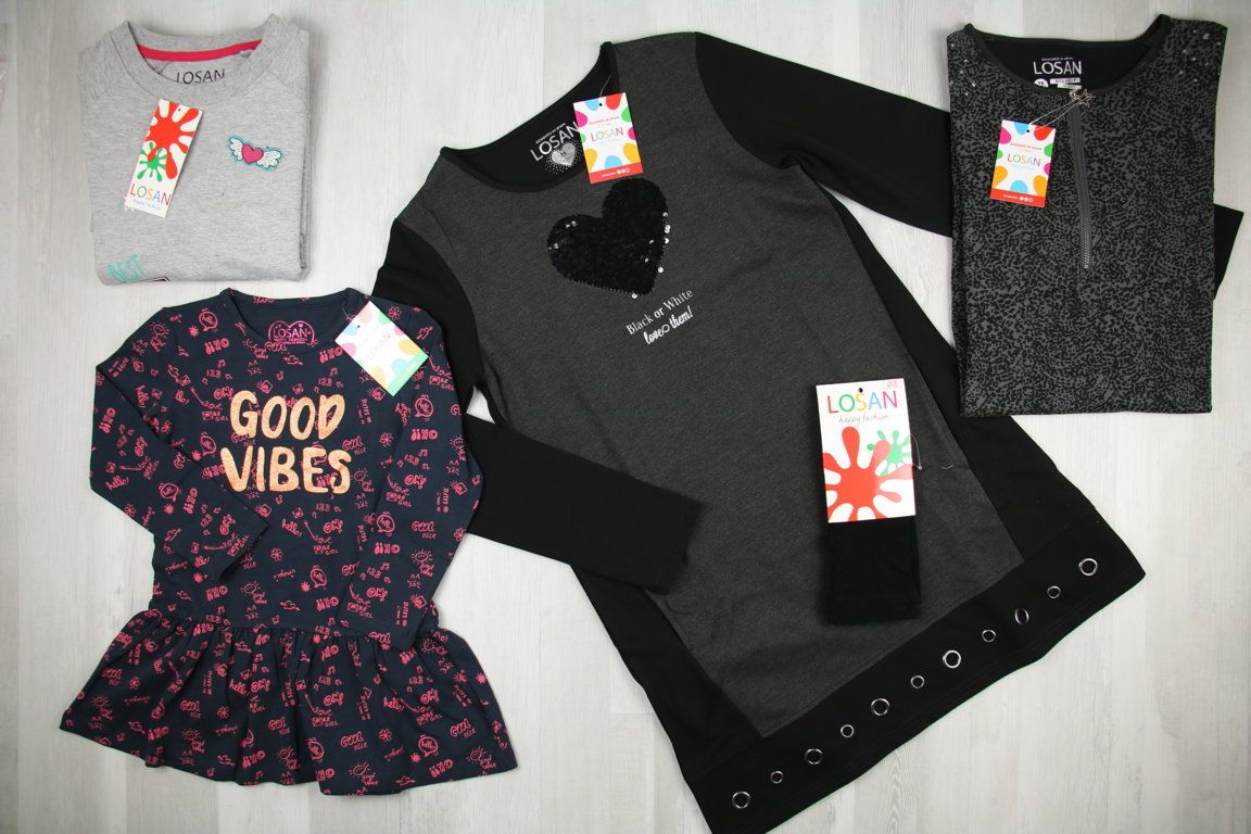 €4,59 al pezzo LOSAN stock abbigliamento bambina 401 pezzi - A/I - RIF. 6083AF