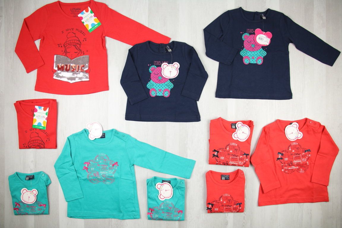 €4,59 al pezzo LOSAN stock abbigliamento bambina 401 pezzi - A/I - RIF. 6083AF