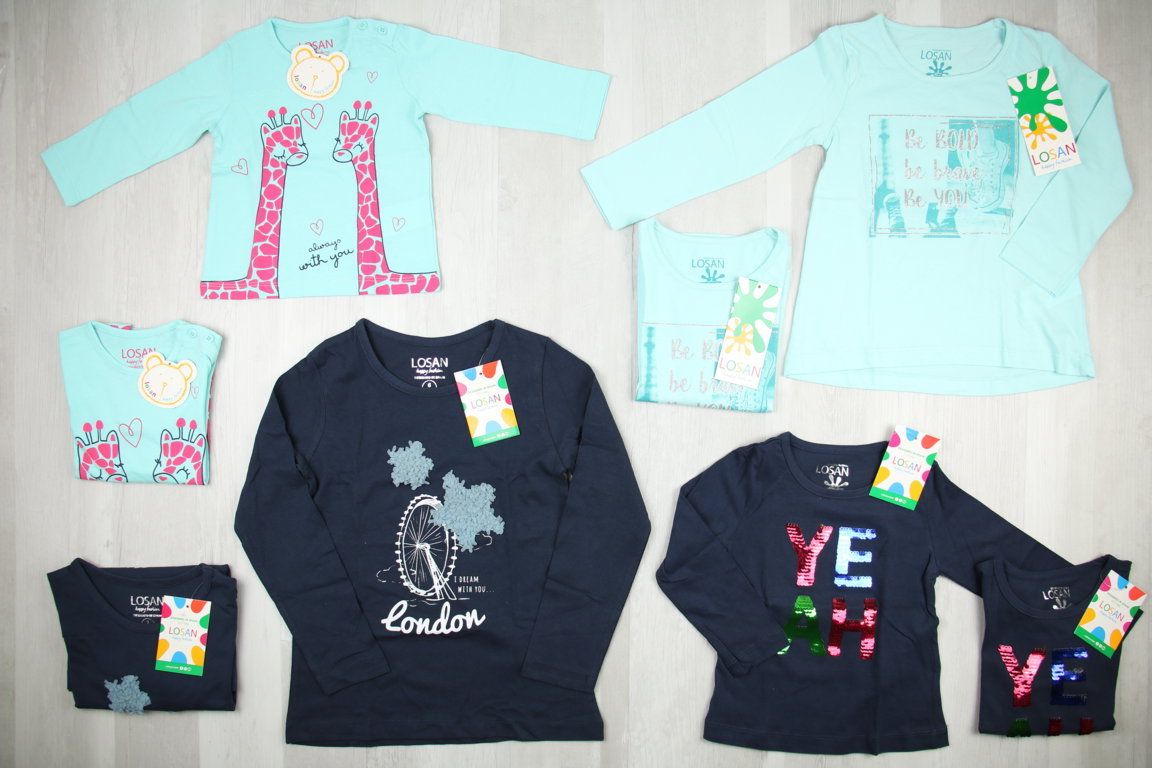 €4,59 al pezzo LOSAN stock abbigliamento bambina 401 pezzi - A/I - RIF. 6083AF
