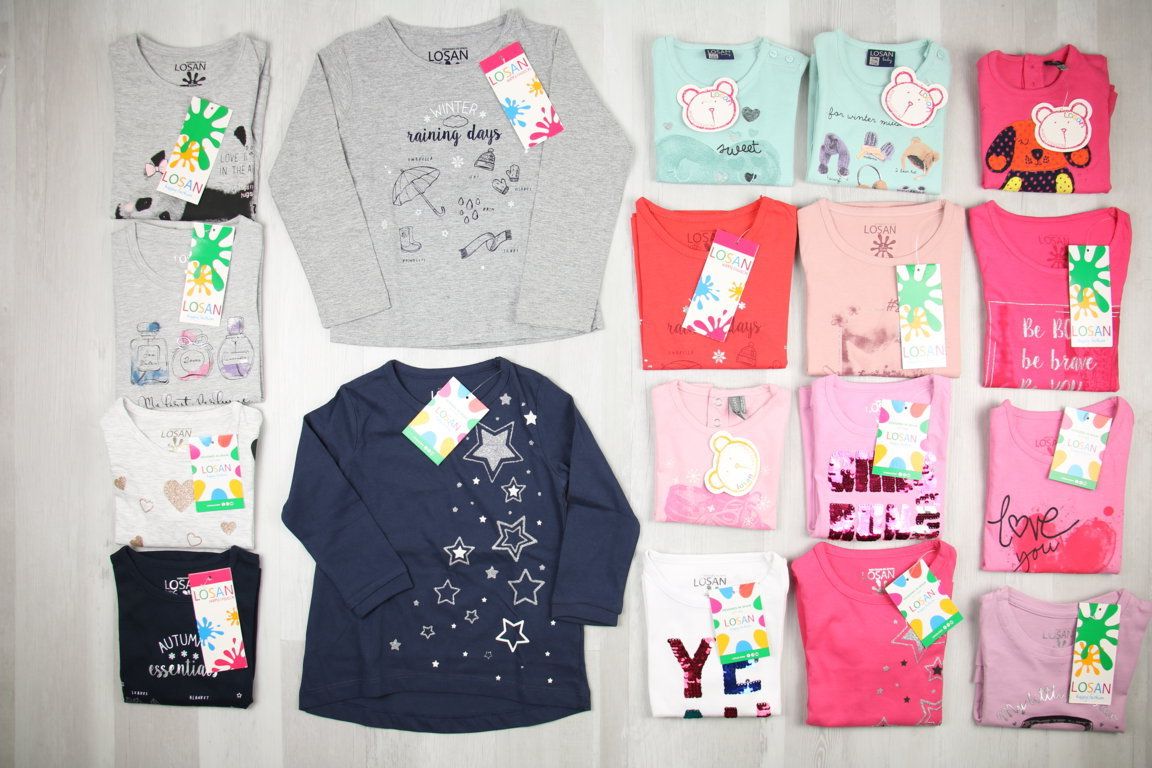€4,59 al pezzo LOSAN stock abbigliamento bambina 401 pezzi - A/I - RIF. 6083AF
