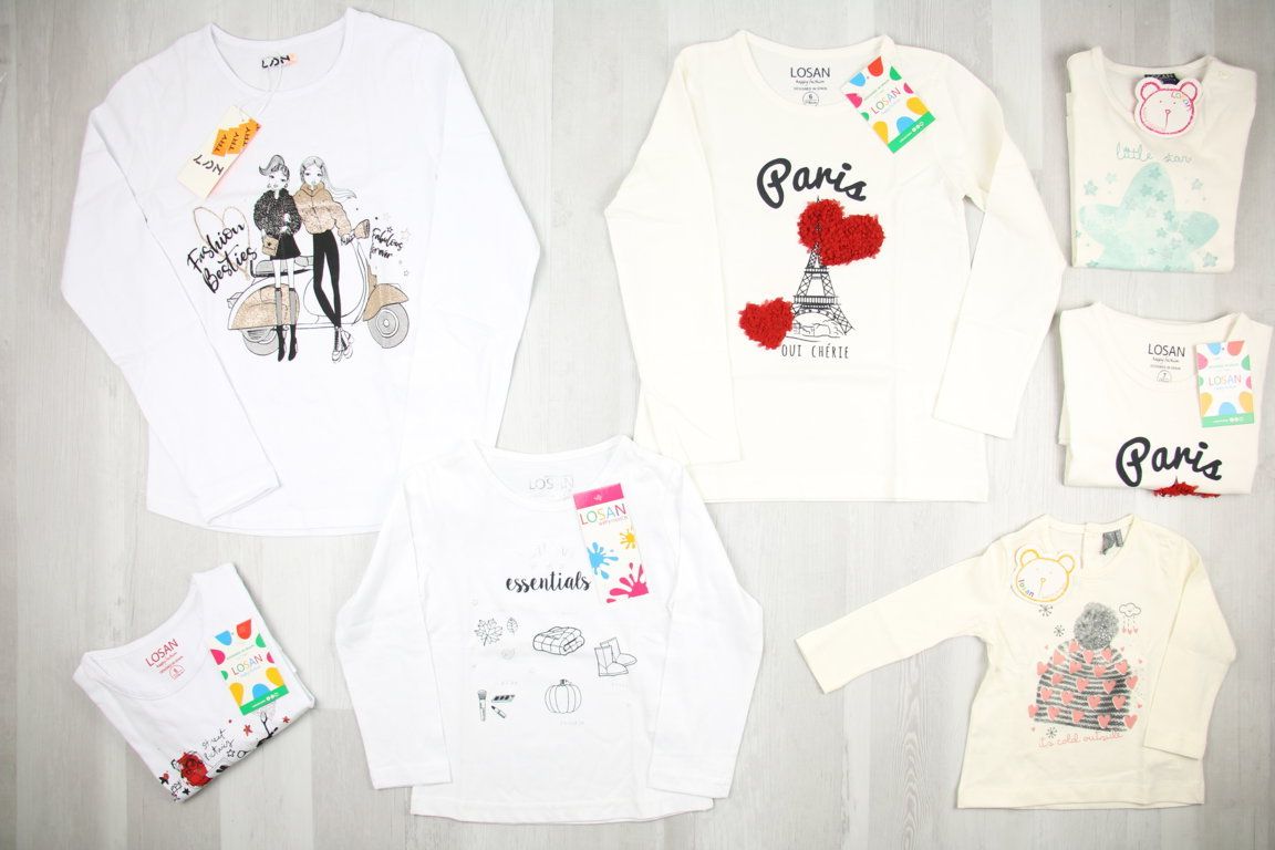 €4,59 al pezzo LOSAN stock abbigliamento bambina 401 pezzi - A/I - RIF. 6083AF