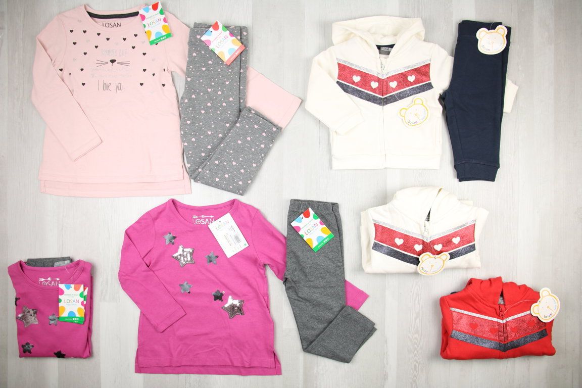 €4,59 al pezzo LOSAN stock abbigliamento bambina 401 pezzi - A/I - RIF. 6083AF