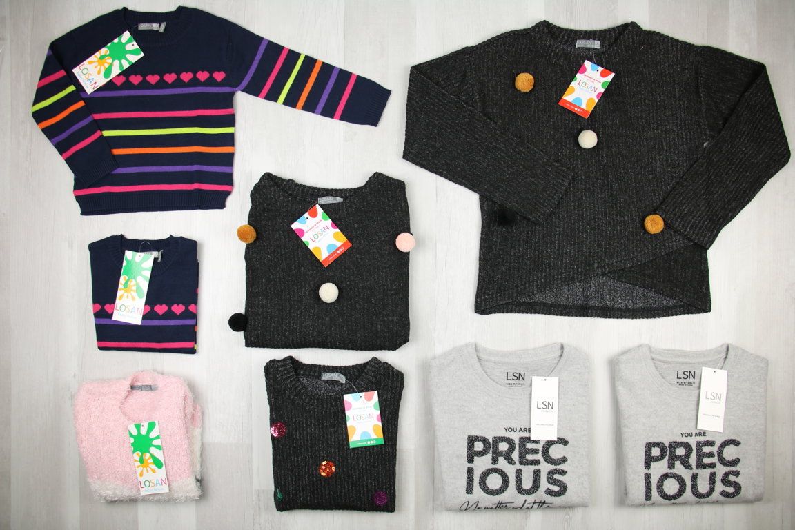 €4,59 al pezzo LOSAN stock abbigliamento bambina 401 pezzi - A/I - RIF. 6083AF