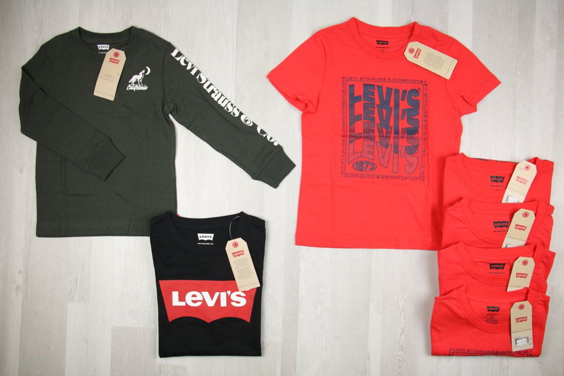 €8.00 per piece DIADORA, DIESEL, LEVI'S, REPLAY, INVICTA, etc. kids' clothing stock 78 pieces - SS - FW - REF. 6174AF