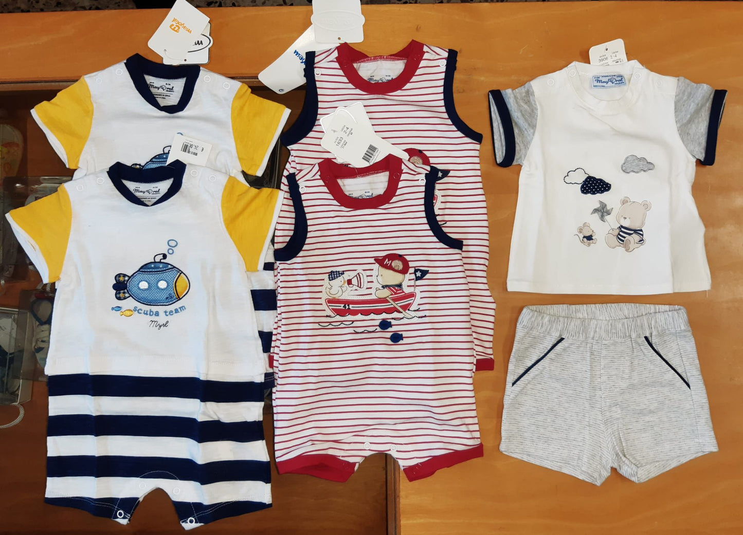 €5.00 per piece I DO, MAYORAL, J'AIME', GAIALUNA, etc. kids' clothing stock 221 pieces - SS - REF. TV6228
