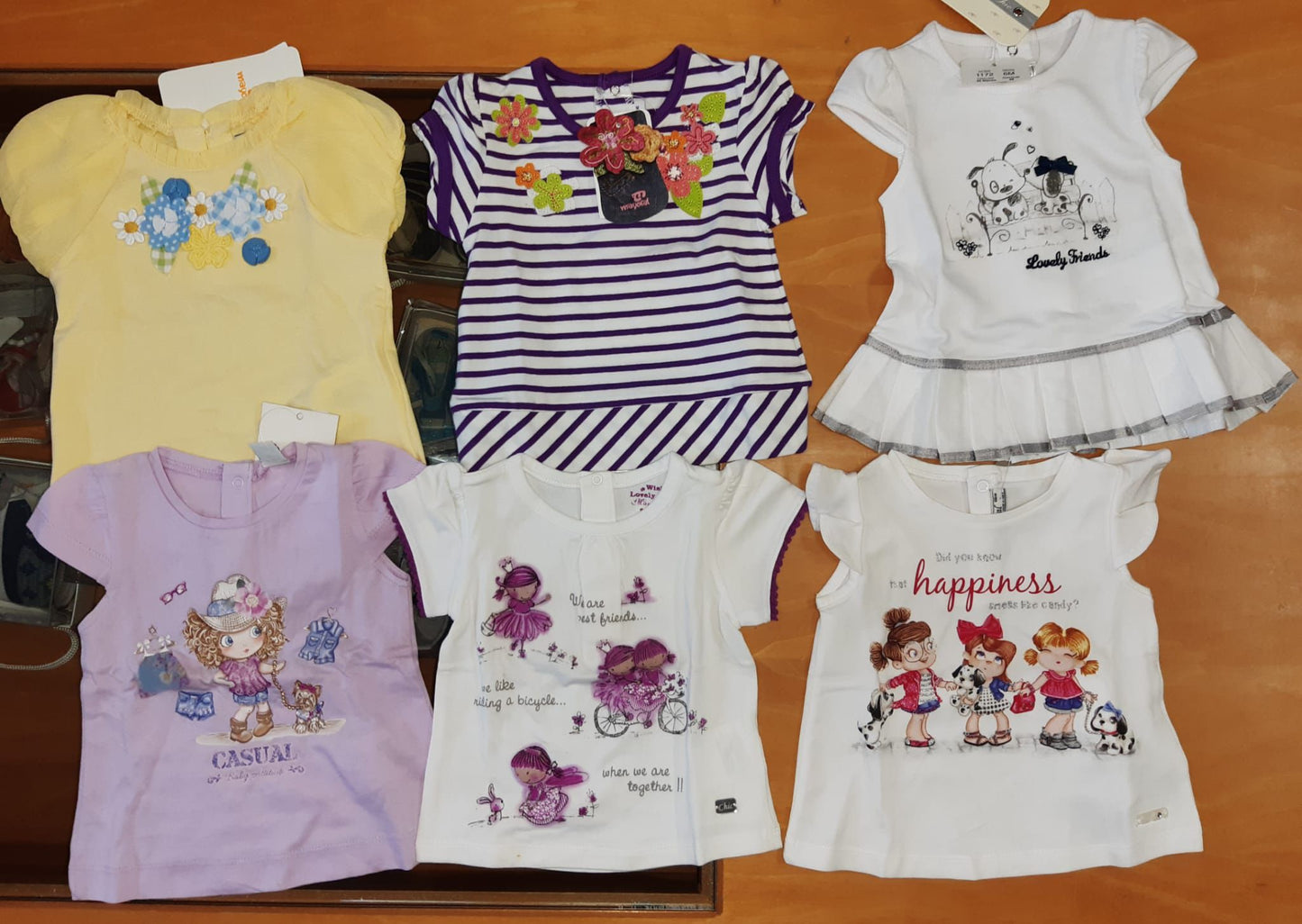 €5.00 per piece I DO, MAYORAL, J'AIME', GAIALUNA, etc. kids' clothing stock 221 pieces - SS - REF. TV6228