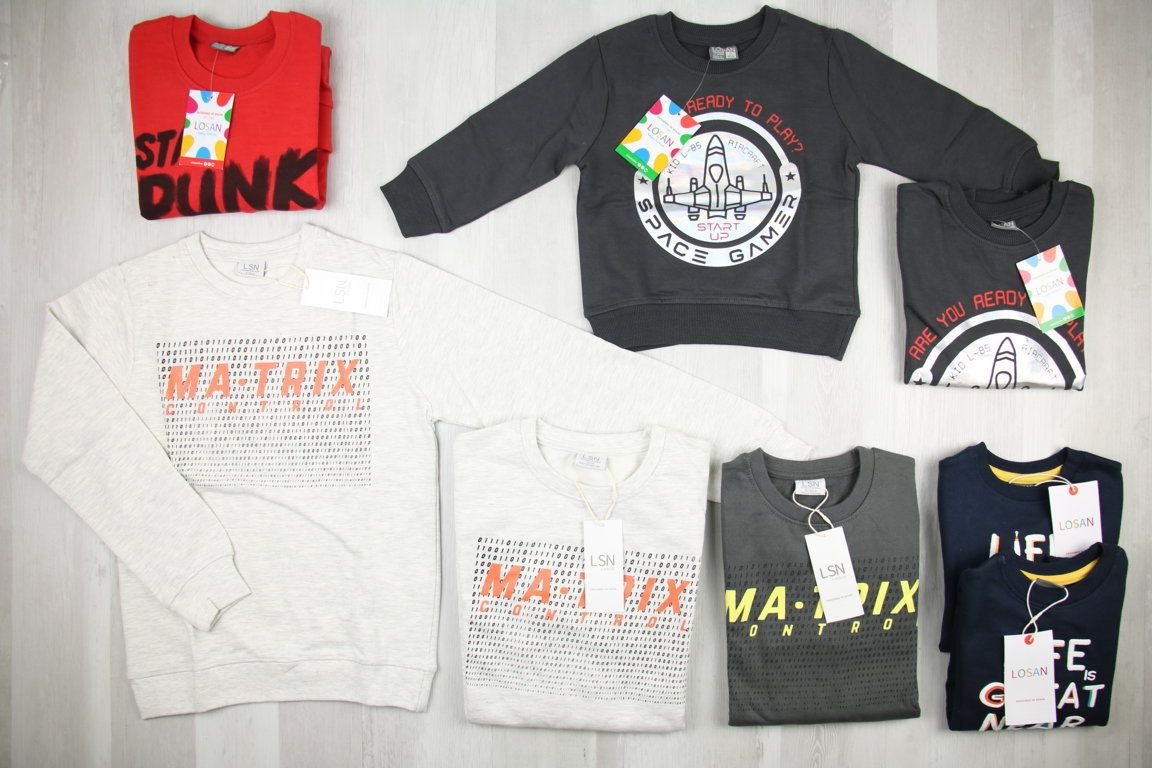 €5,31 al pezzo LOSAN stock abbigliamento bambino 456 pezzi - A/I - RIF. 6084AF