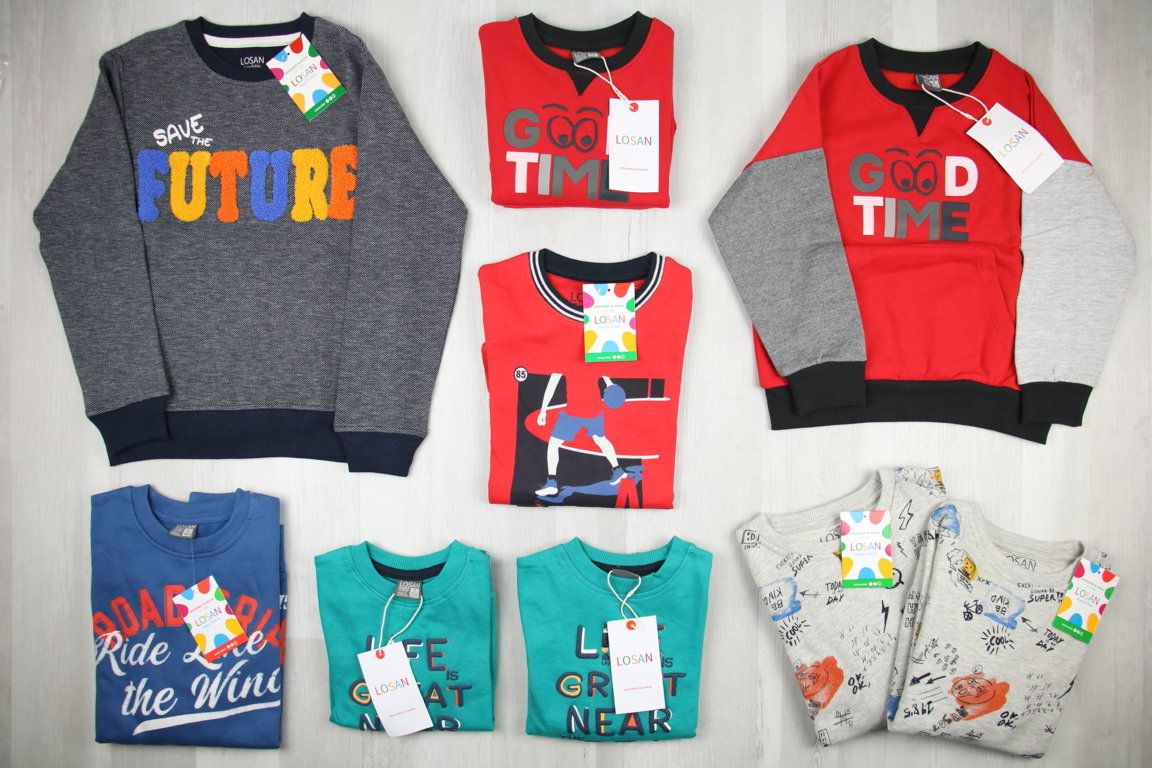 €5,31 al pezzo LOSAN stock abbigliamento bambino 456 pezzi - A/I - RIF. 6084AF
