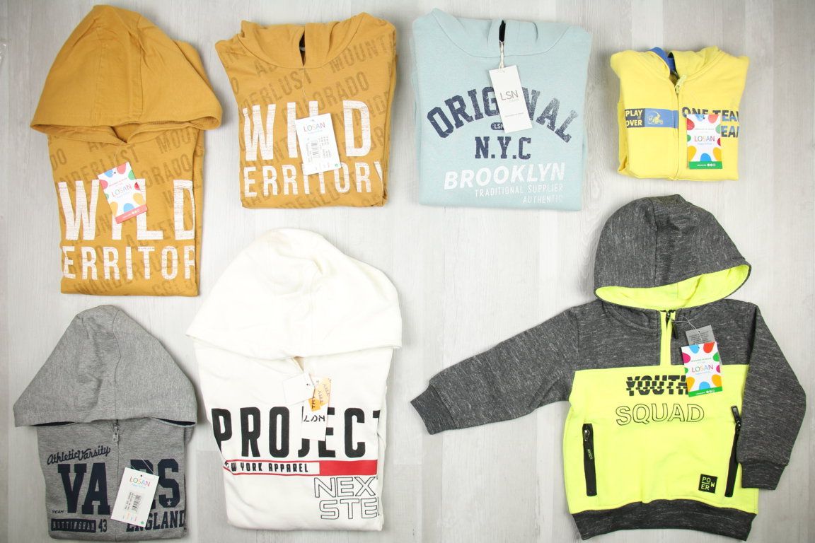 €5,31 al pezzo LOSAN stock abbigliamento bambino 456 pezzi - A/I - RIF. 6084AF