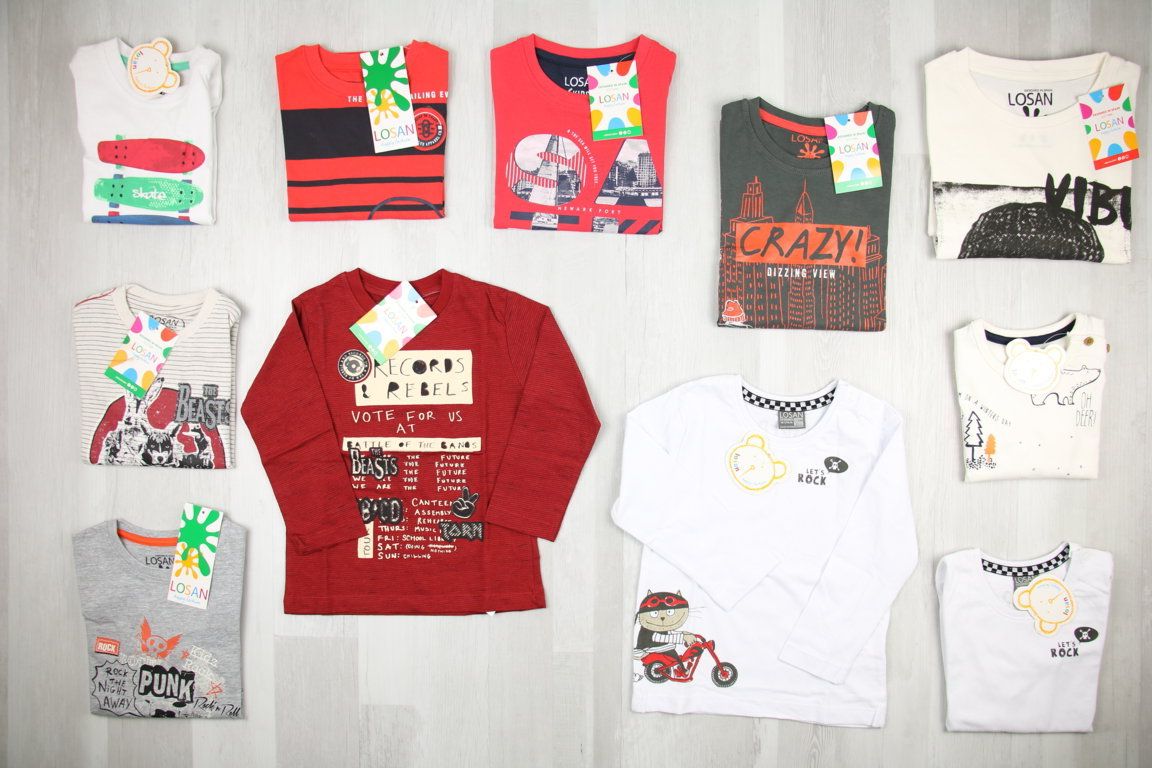 €5,31 al pezzo LOSAN stock abbigliamento bambino 456 pezzi - A/I - RIF. 6084AF