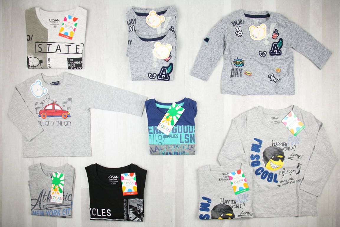 €5,31 al pezzo LOSAN stock abbigliamento bambino 456 pezzi - A/I - RIF. 6084AF