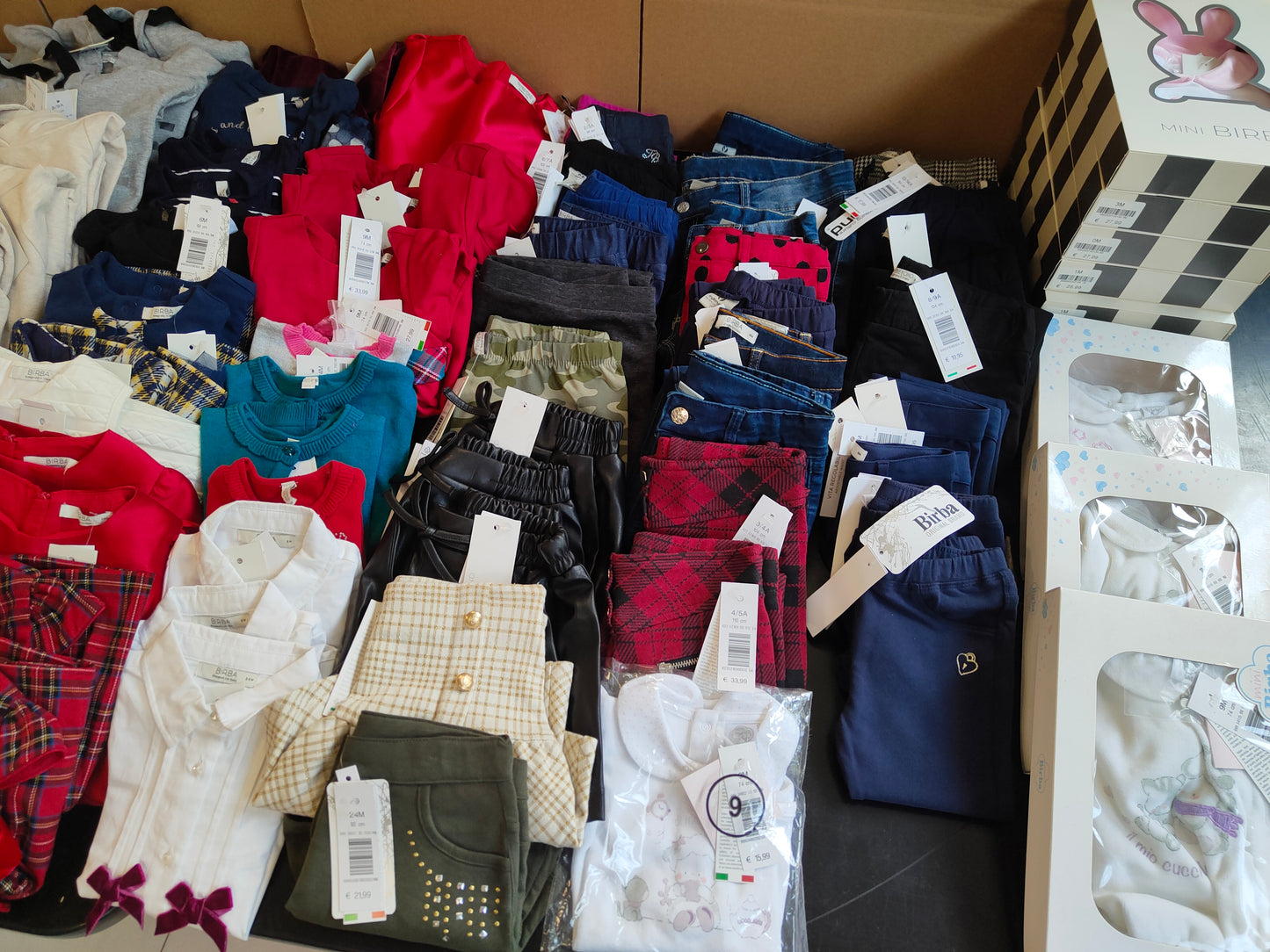 €6,04 al pezzo BIRBA, TRYBEYOND stock abbigliamento bambina 278 pezzi - A/I - RIF. 6095AF