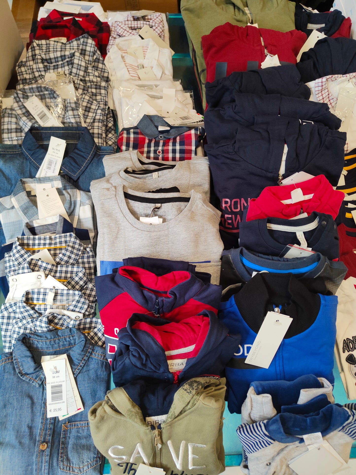 €6,00 al pezzo BIRBA, TRYBEYOND stock abbigliamento bambino 429 pezzi - A/I - RIF. 6094AF