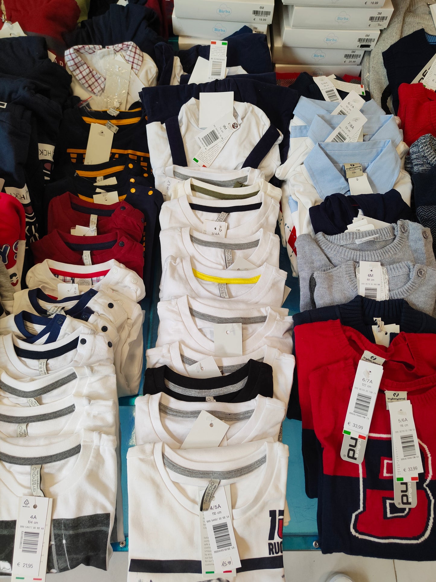 €6,00 al pezzo BIRBA, TRYBEYOND stock abbigliamento bambino 429 pezzi - A/I - RIF. 6094AF
