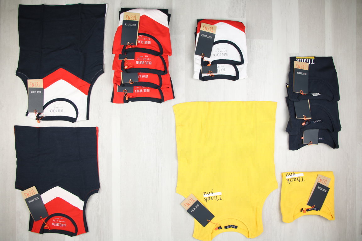 €3,50 al pezzo BLUE SEVEN stock abbigliamento bambini 92 pezzi - P/E - RIF. 6069AF