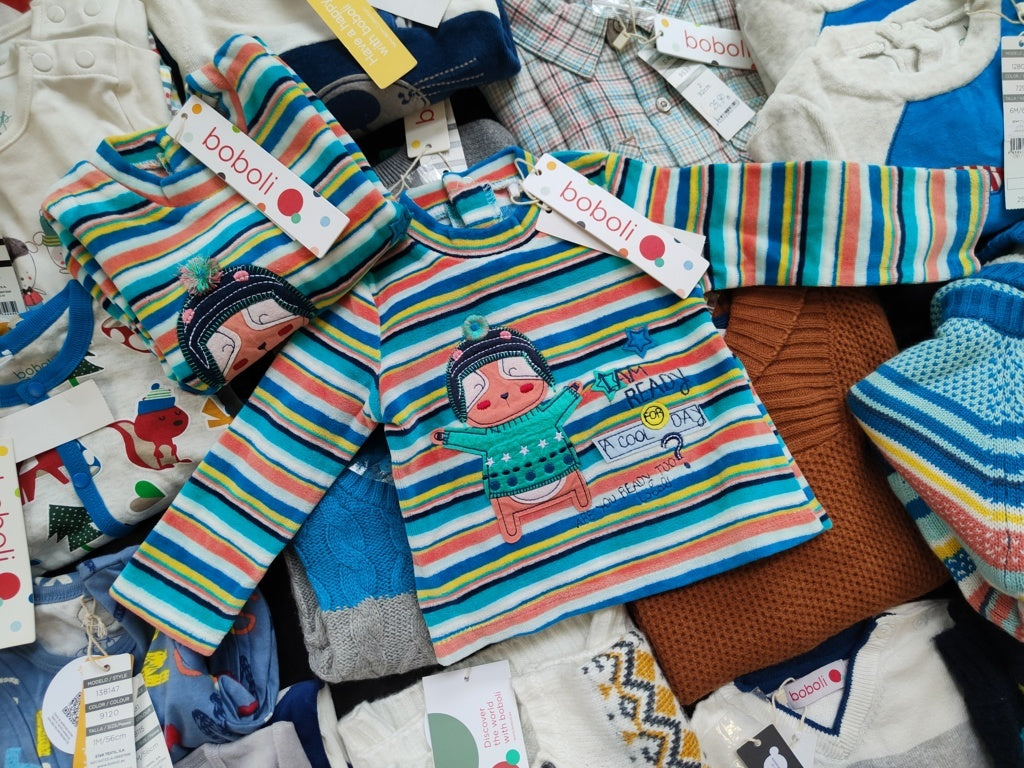 €4,83 al pezzo BOBOLI stock abbigliamento bambini 291 pezzi - A/I - RIF. 6091AF