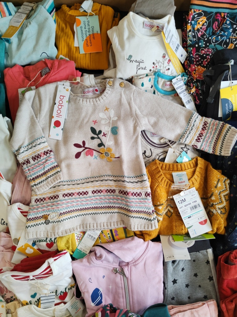 €4,83 al pezzo BOBOLI stock abbigliamento bambini 291 pezzi - A/I - RIF. 6091AF