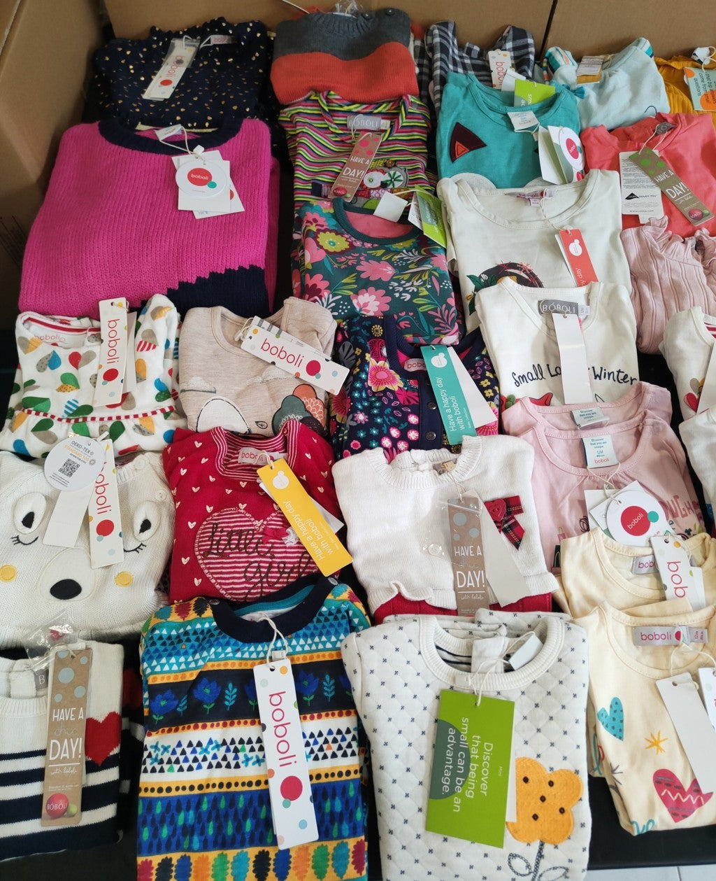 €4,83 al pezzo BOBOLI stock abbigliamento bambini 291 pezzi - A/I - RIF. 6091AF