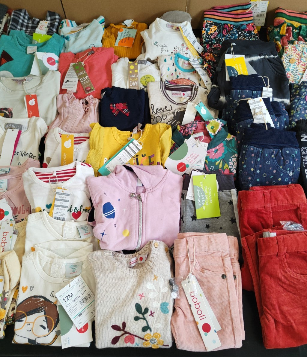 €4,83 al pezzo BOBOLI stock abbigliamento bambini 291 pezzi - A/I - RIF. 6091AF