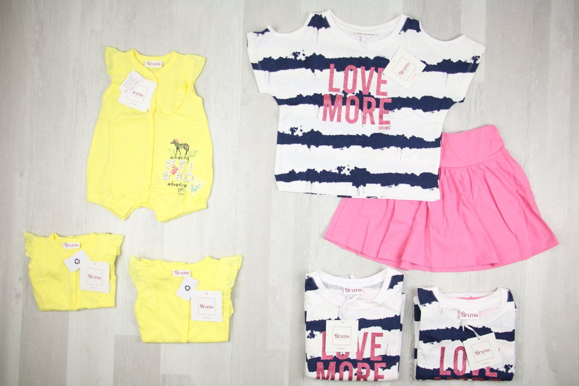 €4.63 per piece BRUMS stock girls' clothing 142 pieces - SS - FW - REF. 6176AF
