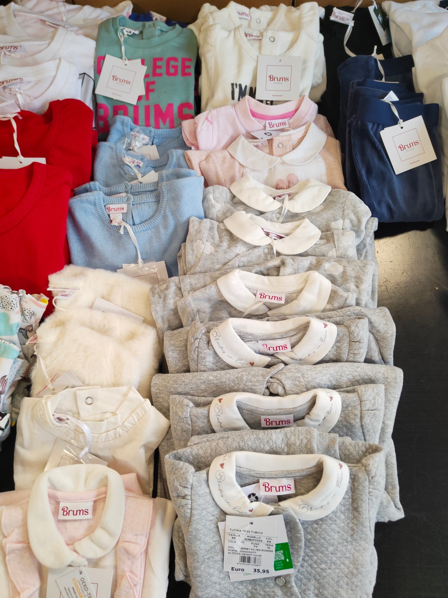 €6,23 al pezzo BRUMS, BIMBUS stock abbigliamento bambini 238 pezzi - A/I - RIF. 6092AF