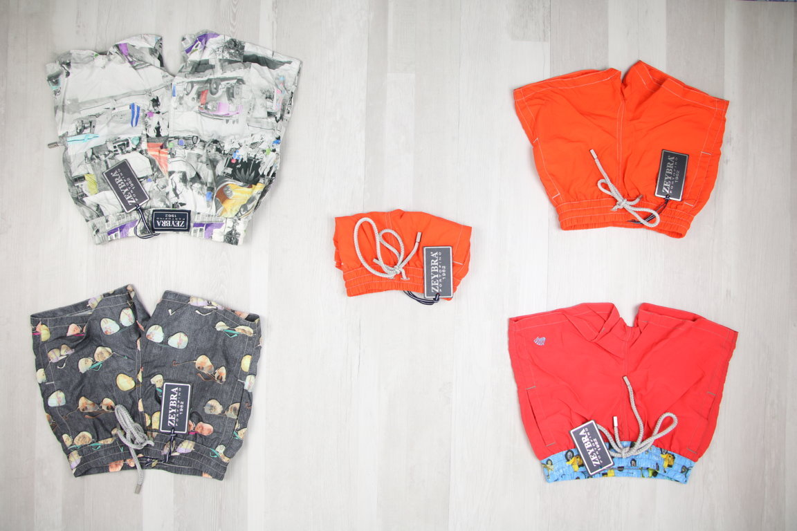 SCONTATO - 20% €2,80 al pezzo BORA BORA, SCHIESSER, ARENA, AMAREA, MAYORAL, ecc. stock costumi bambini 108 pezzi - P/E - RIF. 6040