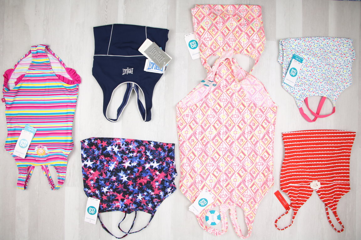 SCONTATO - 20% €2,80 al pezzo BORA BORA, SCHIESSER, ARENA, AMAREA, MAYORAL, ecc. stock costumi bambini 108 pezzi - P/E - RIF. 6040