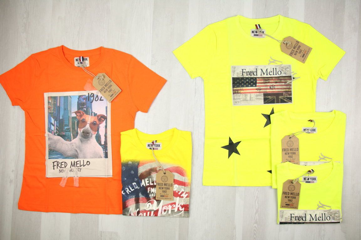€7,00 al pezzo BUTNOT, FRED MELLO, PARENTAL ADVISORY, TOURISTE, FUNBEE, ecc. stock abbigliamento bambino 123 pezzi - P/E - A/I - RIF. 6183AF
