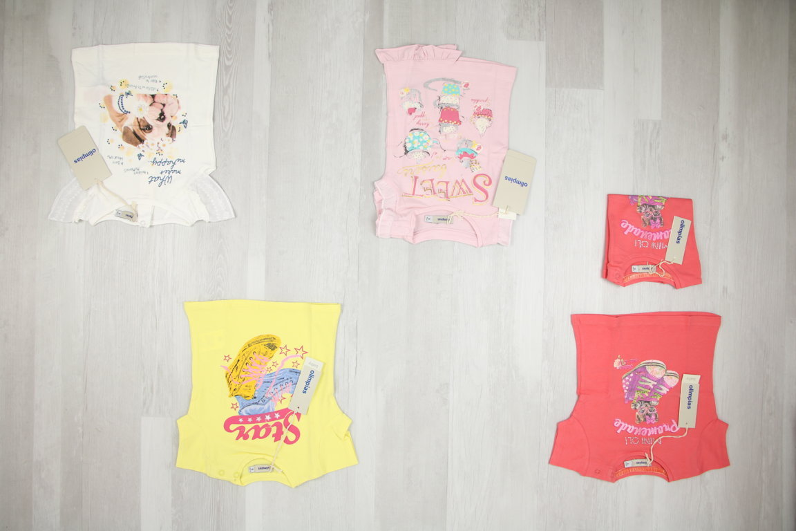€3,80 al pezzo OLIMPIAS stock abbigliamento bambini 78 pezzi - P/E - RIF. 6056AF