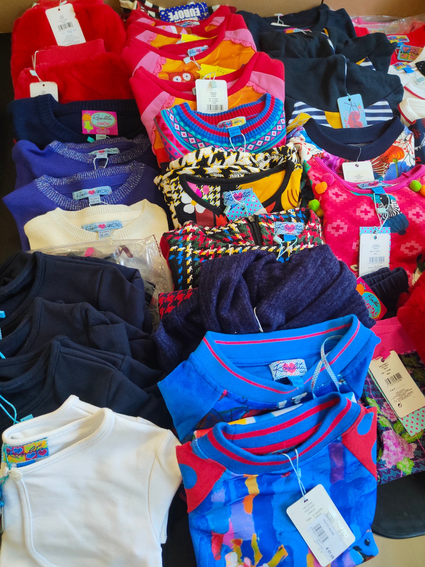 €4,89 al pezzo ROSALITA stock abbigliamento bambina 55 pezzi - A/I - RIF. 6101AF