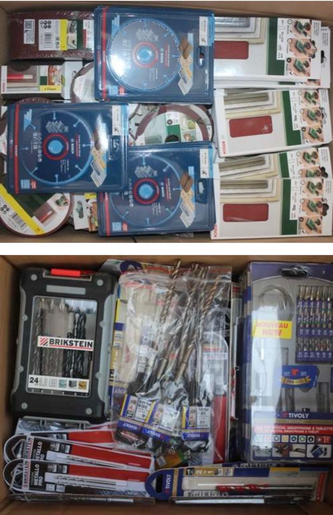 €1,80 al pezzo BOSCH, TIVOLY, BRIKSTEIN, ecc. stock utensili elettrici 100.000 pezzi - RIF. TV6038