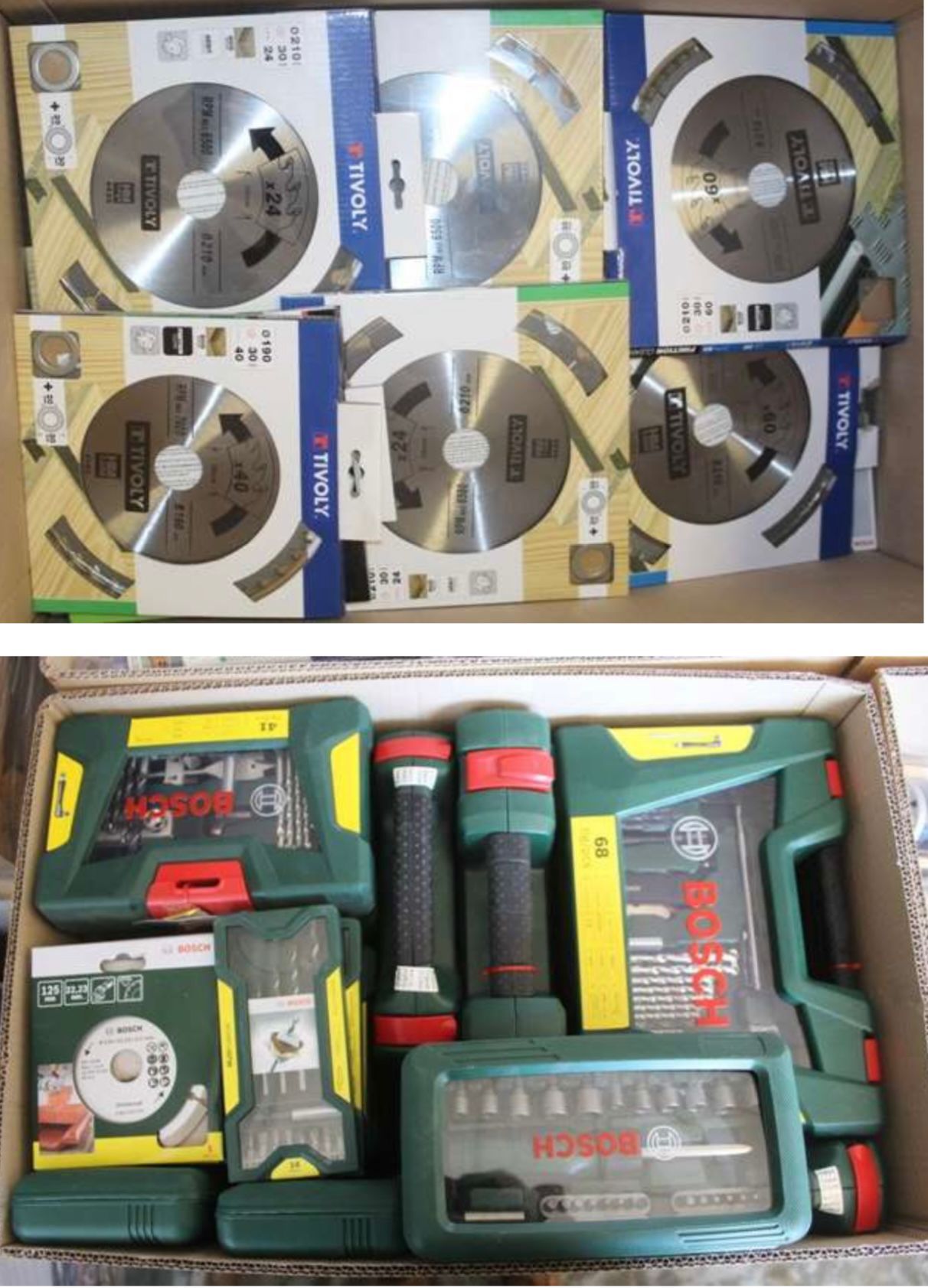 €1,80 al pezzo BOSCH, TIVOLY, BRIKSTEIN, ecc. stock utensili elettrici 100.000 pezzi - RIF. TV6038