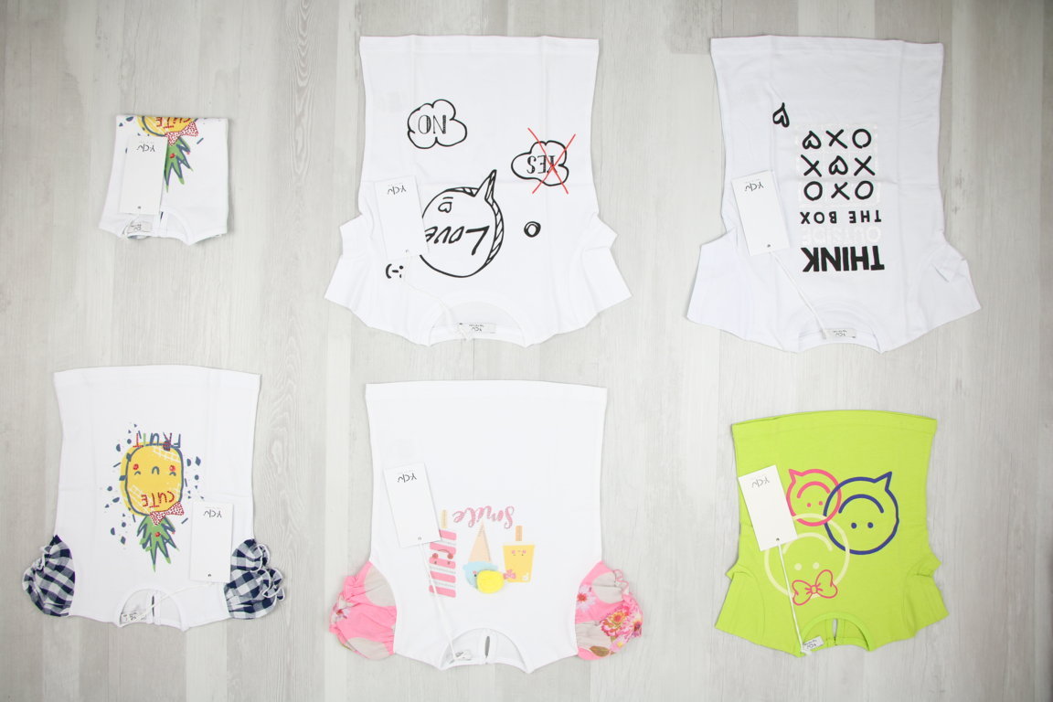 SCONTATO -20% €4,00 al pezzo Y-CLÙ stock abbigliamento bambini 98 pezzi - P/E - RIF. 6057AF