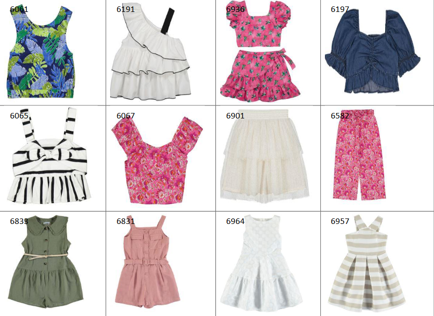 €9,20 al pezzo MAYORAL stock abbigliamento bambina 154 pezzi - P/E - RIF. TV6129