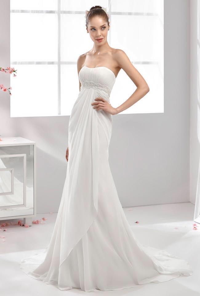 PROMO -25% 60,00 € la pièce NICOLE, PIGNATELLI, MORILEE, DELSA, BELLANTUONO, PRONOVIAS, JILLIAN stock robes de mariée 70 pièces - REF. TV5996