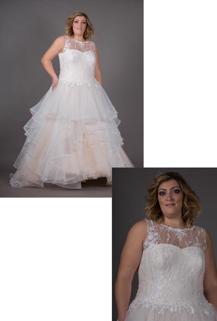 PROMO -25% 60,00 € la pièce NICOLE, PIGNATELLI, MORILEE, DELSA, BELLANTUONO, PRONOVIAS, JILLIAN stock robes de mariée 70 pièces - REF. TV5996