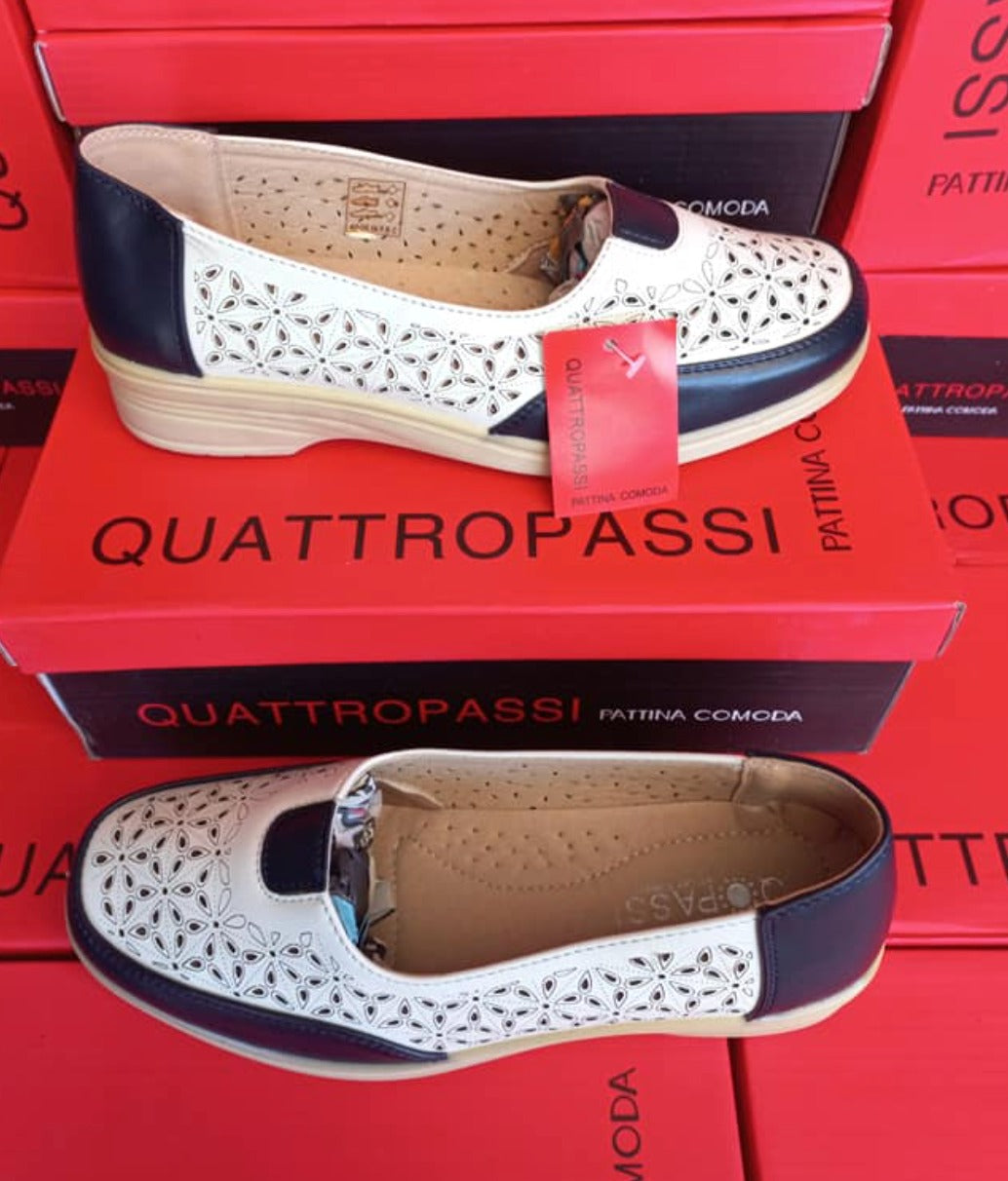 €3,80 al paio QUATTROPASSI stock calzature donna 374 paia - P/E - A/I - RIF. TV6109