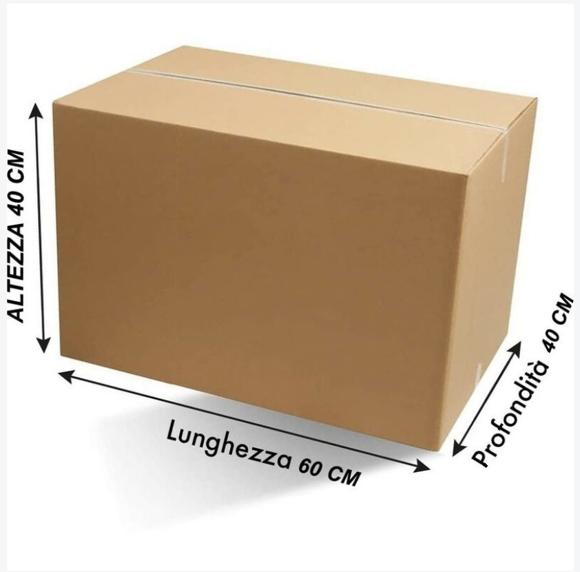 €1,75 al pezzo Stock scatole di cartone nuove - cm 60 X 40 X 40 - 1080 pezzi - RIF. TV6014