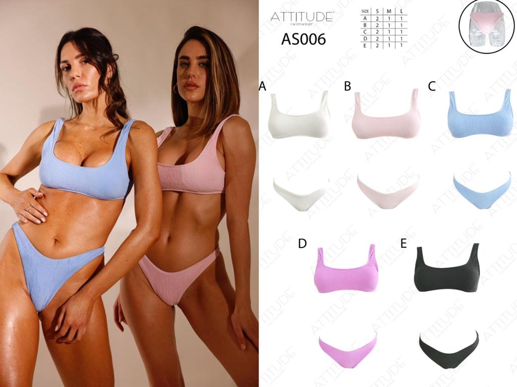 stock costumi donna - €6,00 al pezzo ATTITUDE stock costumi donna bikini 6672 pezzi - RIF. TV3943