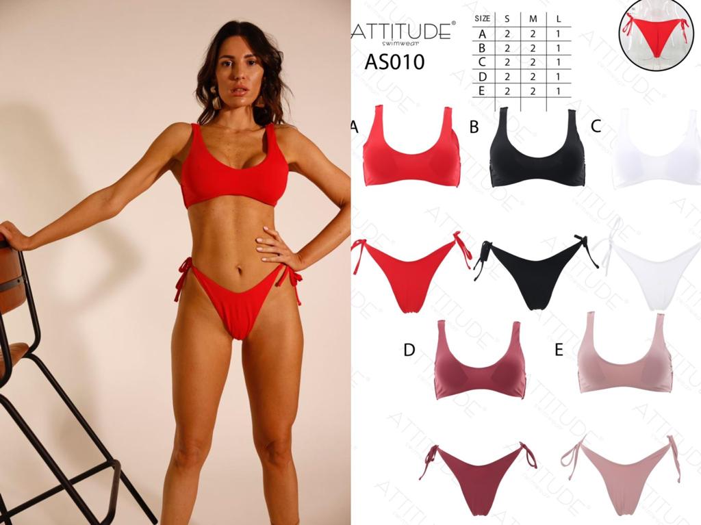 stock costumi donna - €6,00 al pezzo ATTITUDE stock costumi donna bikini 6672 pezzi - RIF. TV3943
